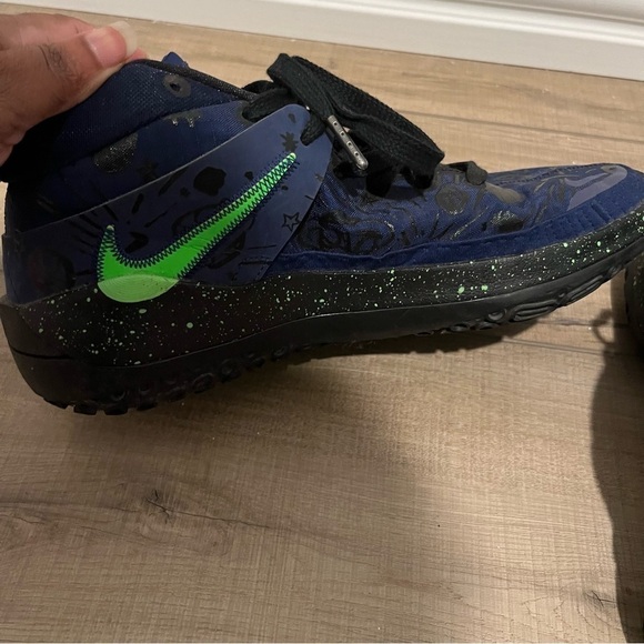 Nike KD 13 Planet of Hoops Midnight Blue/ Black/ Electric Green Size 8 - Picture 4 of 9